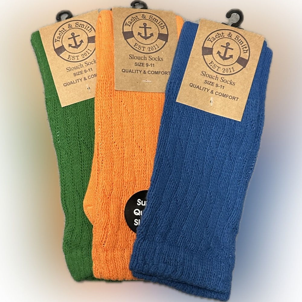 Yacht & Smith Slouch Socks 3 pairs